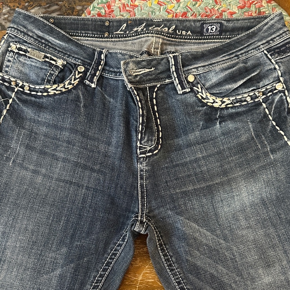 L.A. Idol Women's Dark Blue Boot Cut Jeans